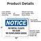 Signmission No Metal Cleats No Gum No Sunflower Seeds, 10 in W x Rectangle, Aluminum OS-2PACK-NS-A-710-L-14701 - alternate 7